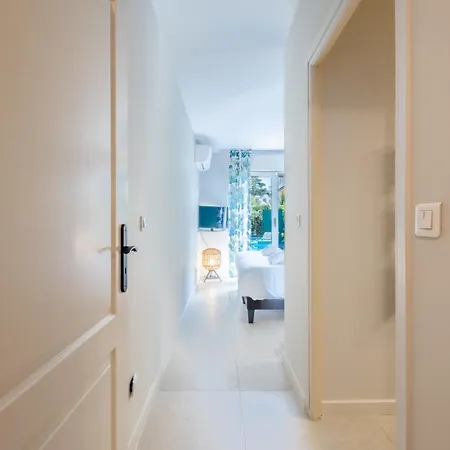 3p Garden-level In A With Pool Close To The Center Daire Cannes